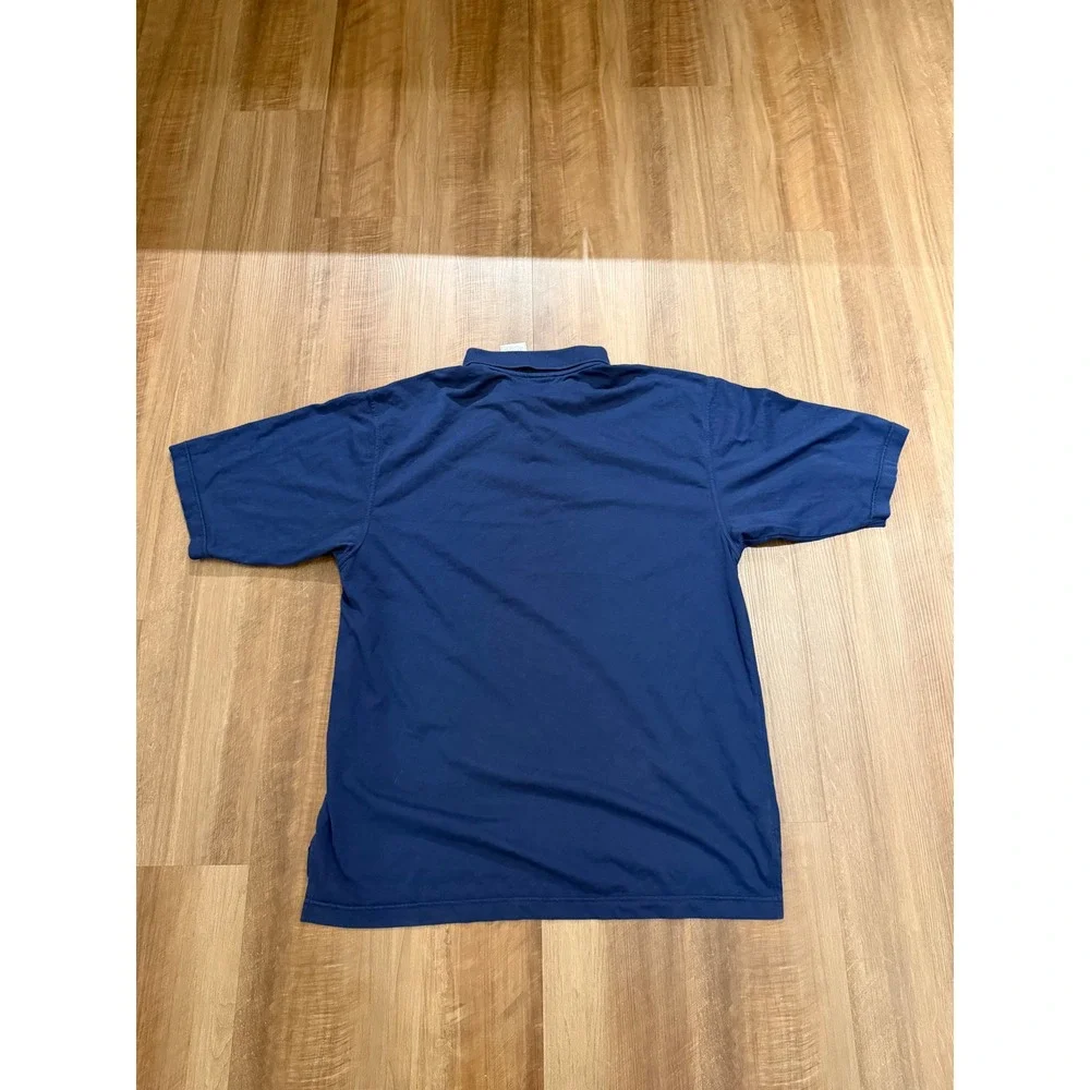 Nike Polo Shirt Mens Large Blue Duke Basketball Alpha Project Vintage Sportswear